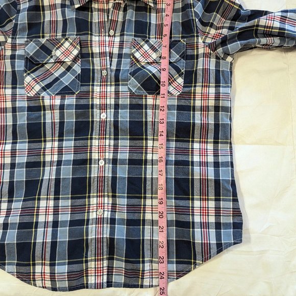 Chap's Non-Iron Button Down Plaid Top - Picture 6 of 6